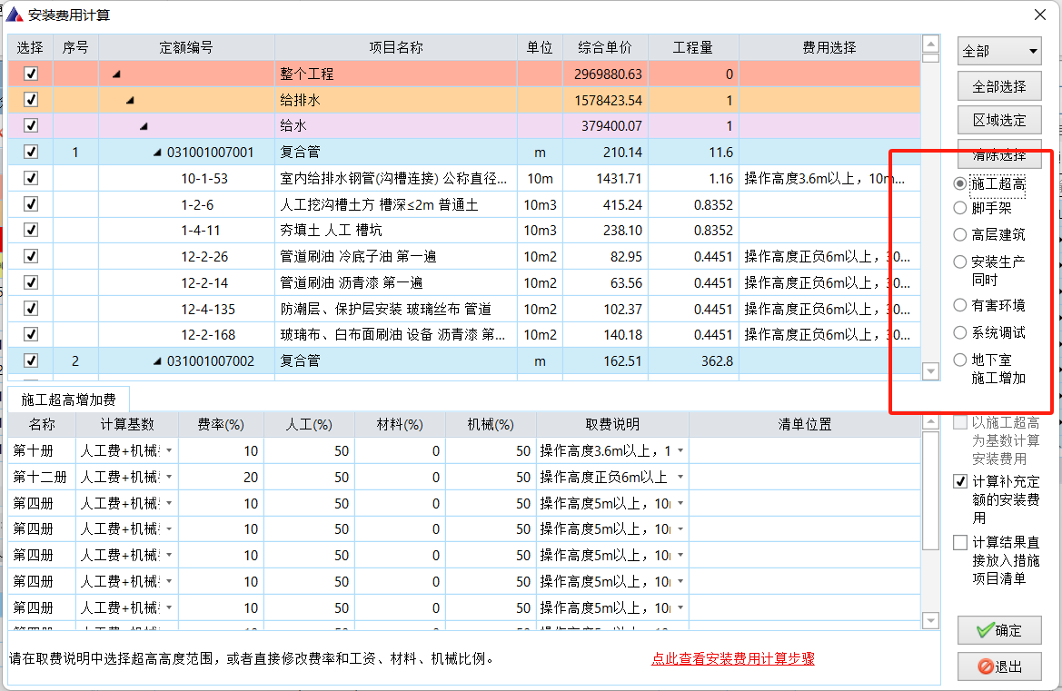 措施费