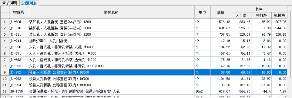 定额