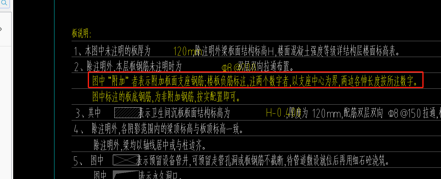 负筋