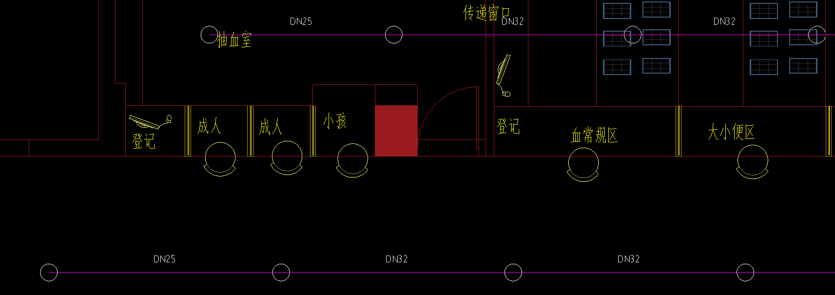 不同管径