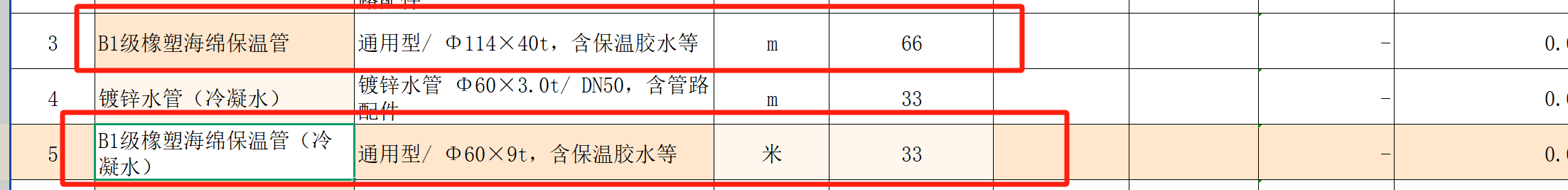 套清单