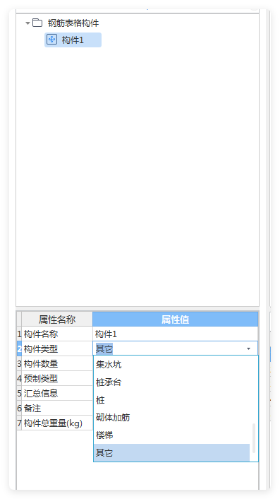 构件类型