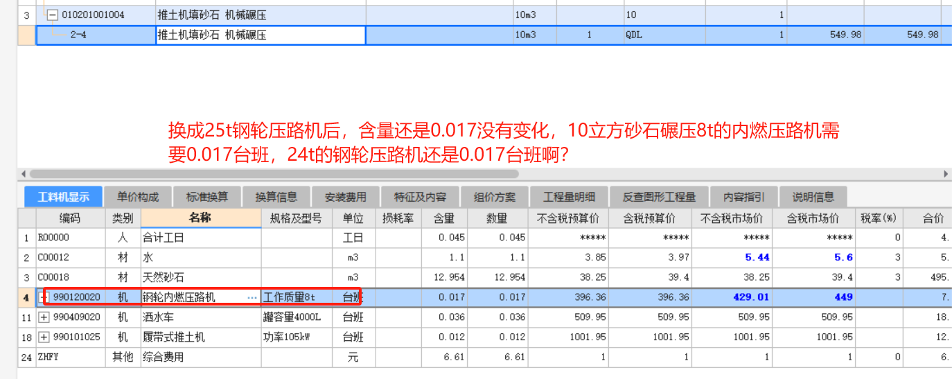 调整含量