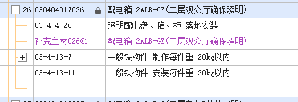 项目特征