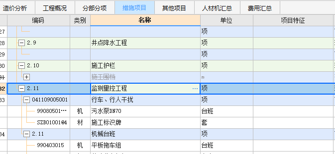 措施费