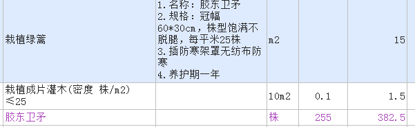 主材工程量