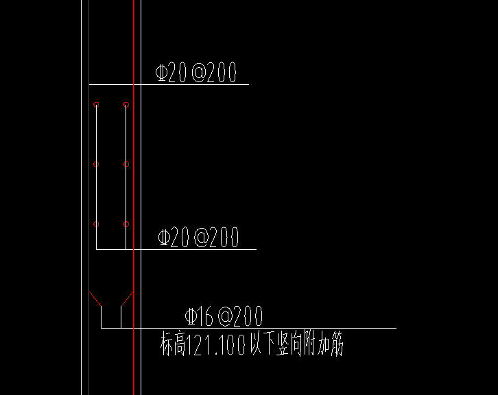 水平分布钢筋