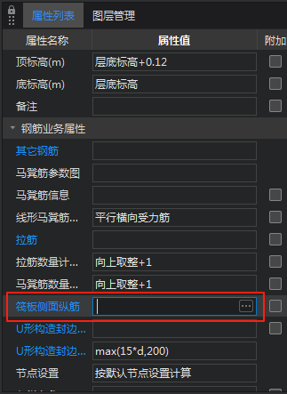 侧面钢筋