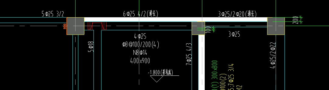 通長鋼筋