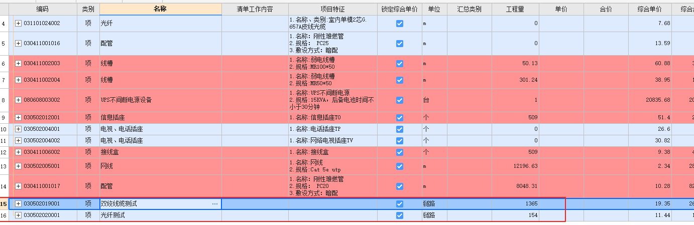 工程量