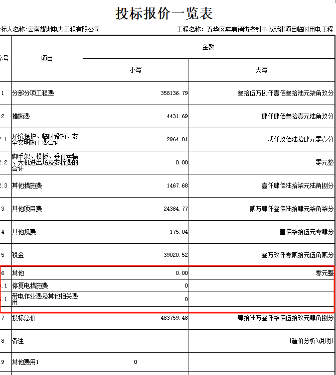 投标报