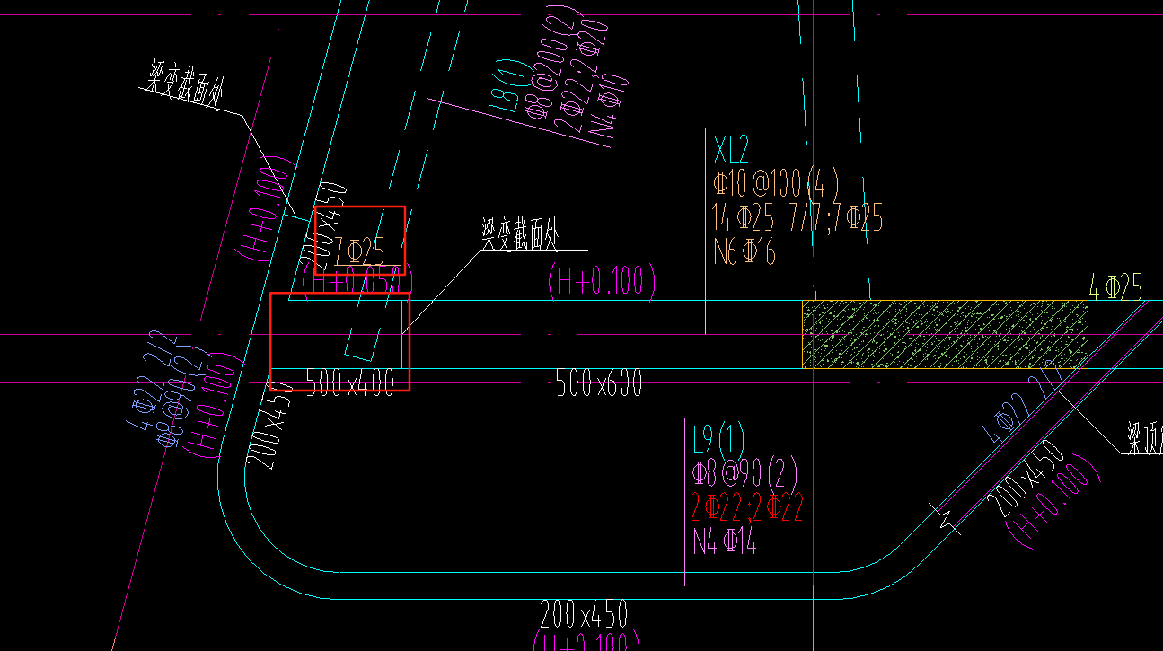 梁截面