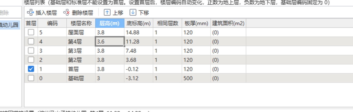 层底标高