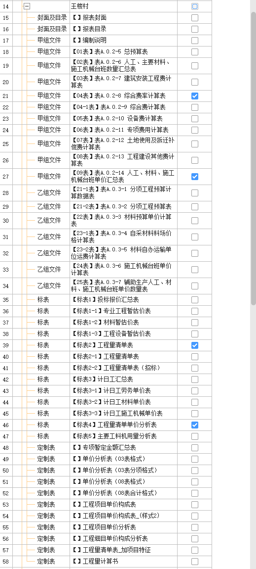 投标预算