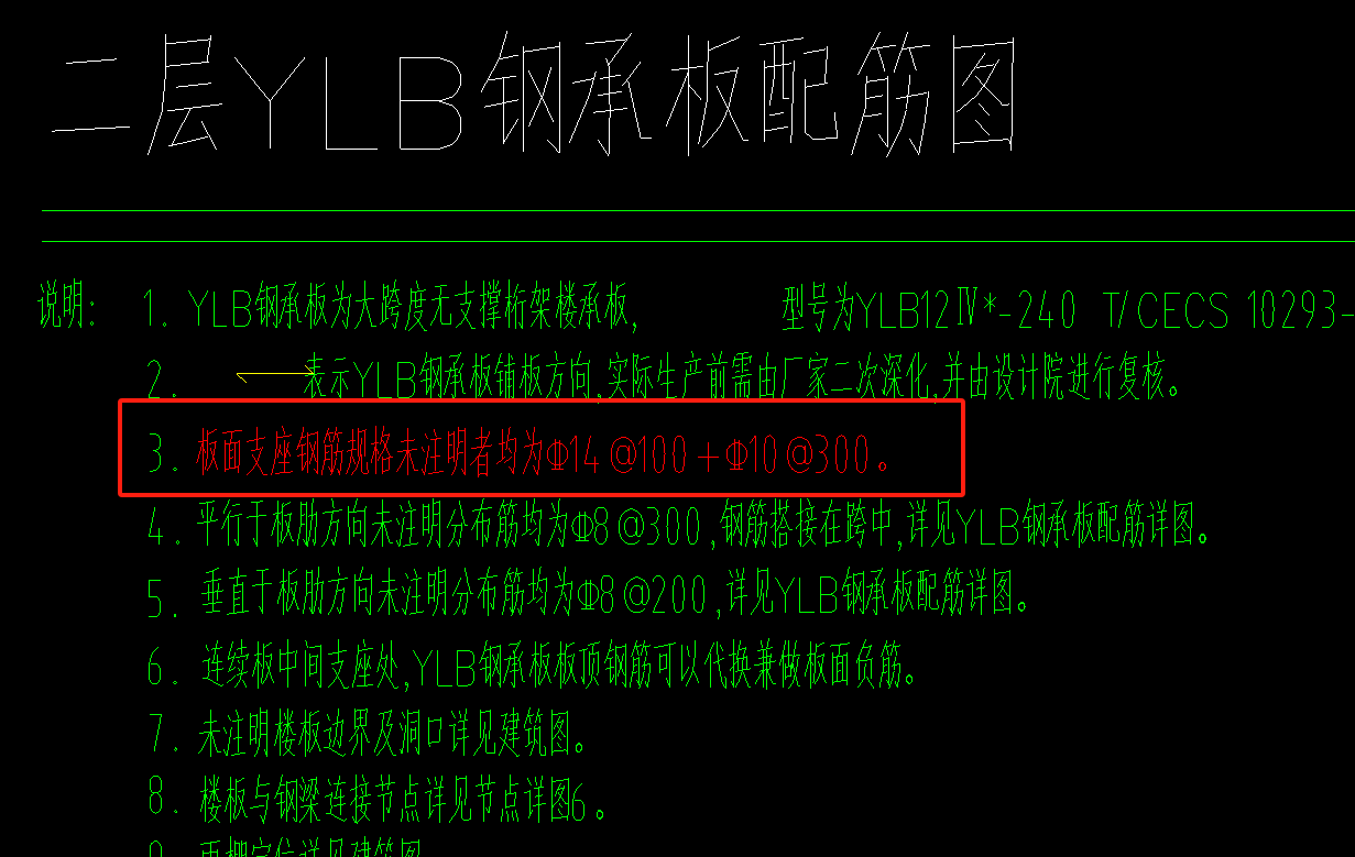 支座负筋