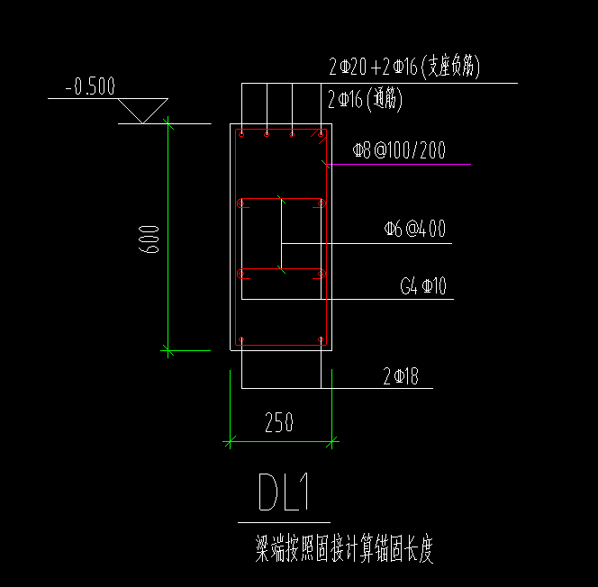 支座负筋