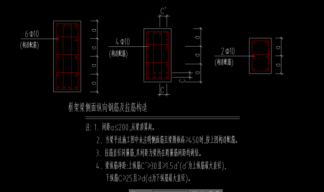 梁侧面