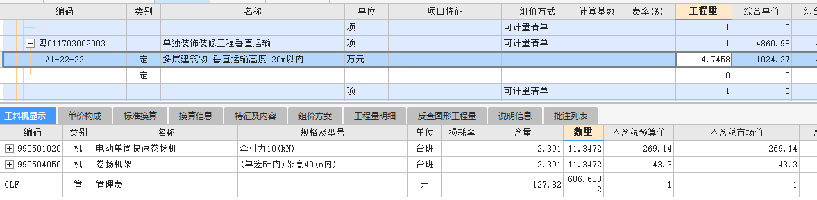 措施费