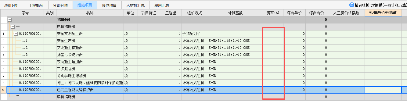 费率