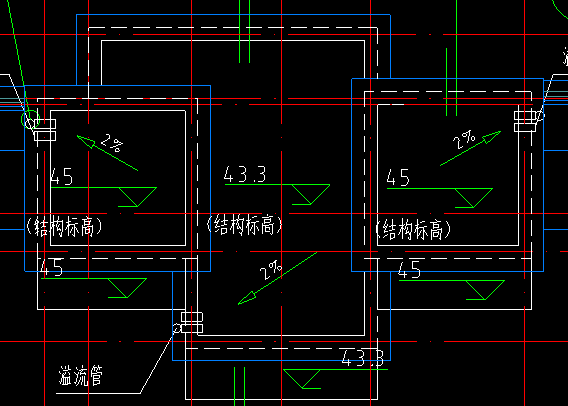 答疑：老师们，如图向一角设置2%坡度如何设置