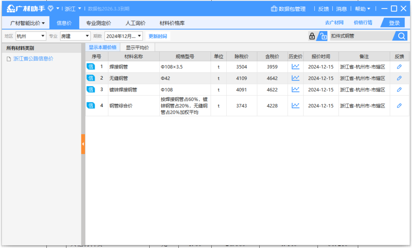 答疑：为什么杭州市的信息价 没有本期说明 我如何看租赁的有无含场外运输