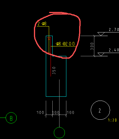 答疑：这个栏板绘制这绘制图书上画的吗，下面是梁，对不对