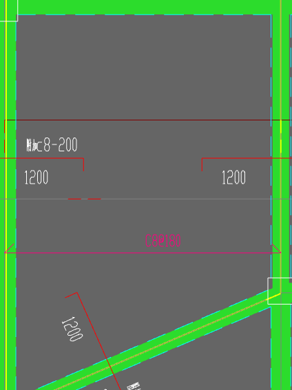 答疑：这个板的钢筋是垂直方向两个c8-200水平方向一个c8-180一个c8-200吗