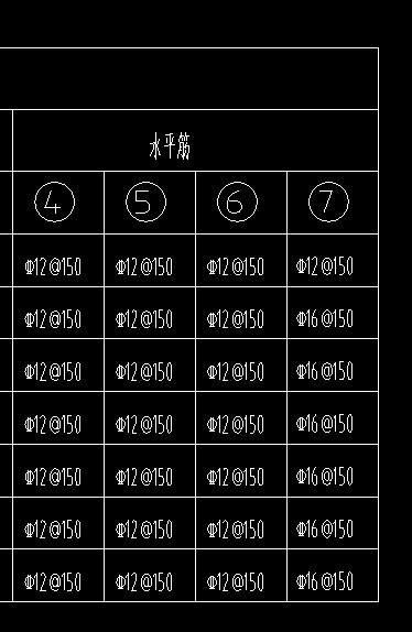 水平筋