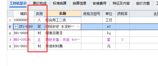 材料类别