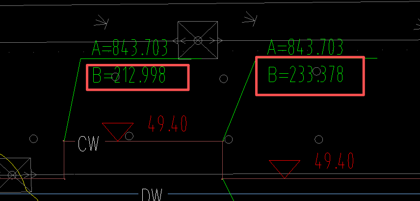 答疑：请问各位老师，这段管道的长度是233.378-212.998吗？