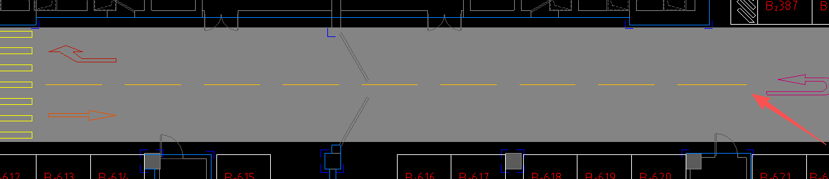 答疑：这个分道线的长度要减去中间的间隔吗