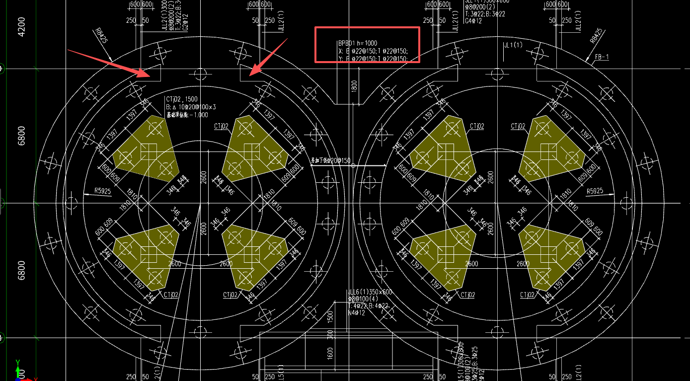答疑：请问异形筏板怎么绘制，箭头的地方是空的吗？？