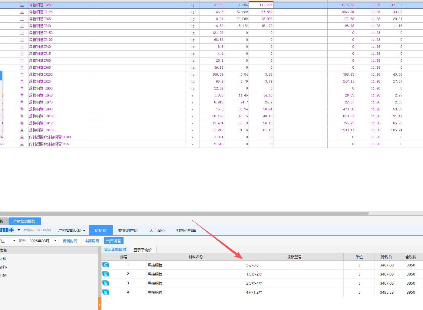 答疑：焊接钢管的信息价按寸怎么对比选择