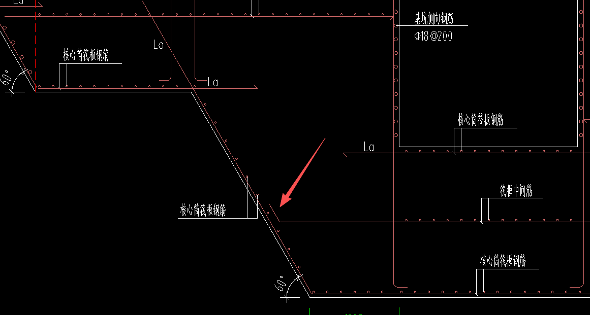 答疑：筏板中间筋这个弯折是多少？