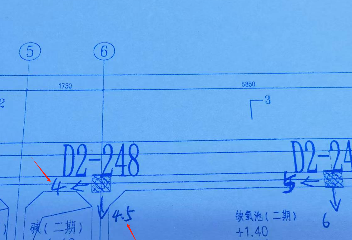 答疑：下图是桩位序号的图纸请问箭头处的数字表示什么意思？
