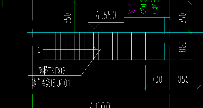 答疑：各位老师，图纸写钢梯参15j401，请问一下是不是选我画红线的数据？