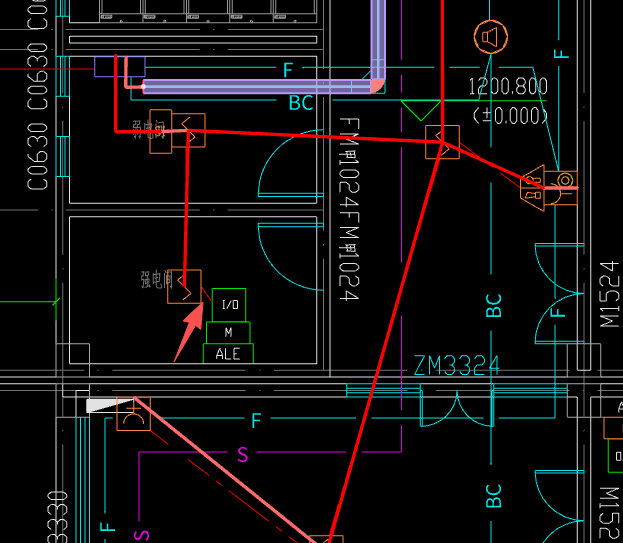 答疑：请问下这个感烟探测器接模块箱以及配电箱是不是有问题呀？这样的接线方法对嘛？