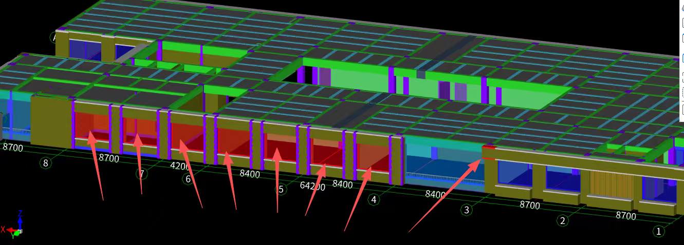 答疑：这种出现红色的图元。是按哪个按键检查出来的，一般什么问题，比如窗