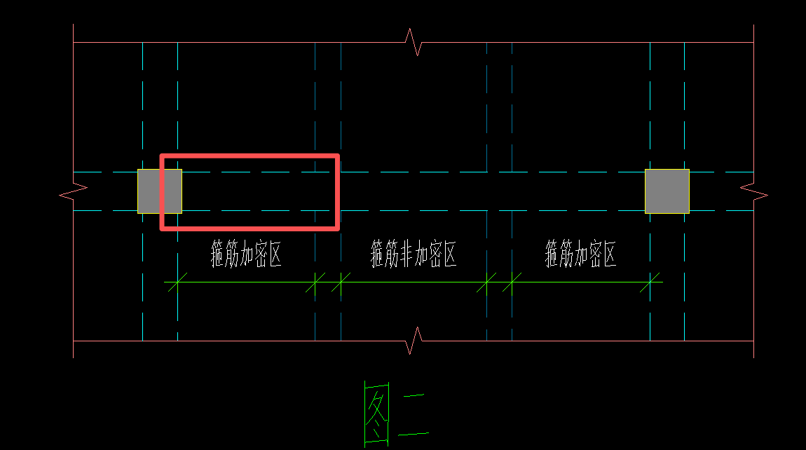 答疑：这个梁的箍筋加密范围怎么设置，软件默认只能到三分之二左右