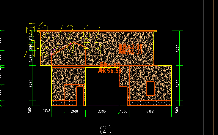 答疑：这样量脚手架面积对吗（黄色外轮廓线）