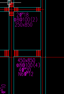 答疑：cad图梁原位标注   以下两个有什么区别，