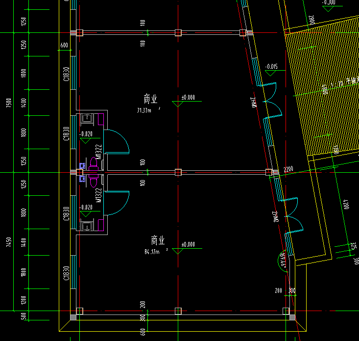 答疑：这种砌块墙怎么画啊 框架结构的 图纸上是在柱外缘吗？不明白