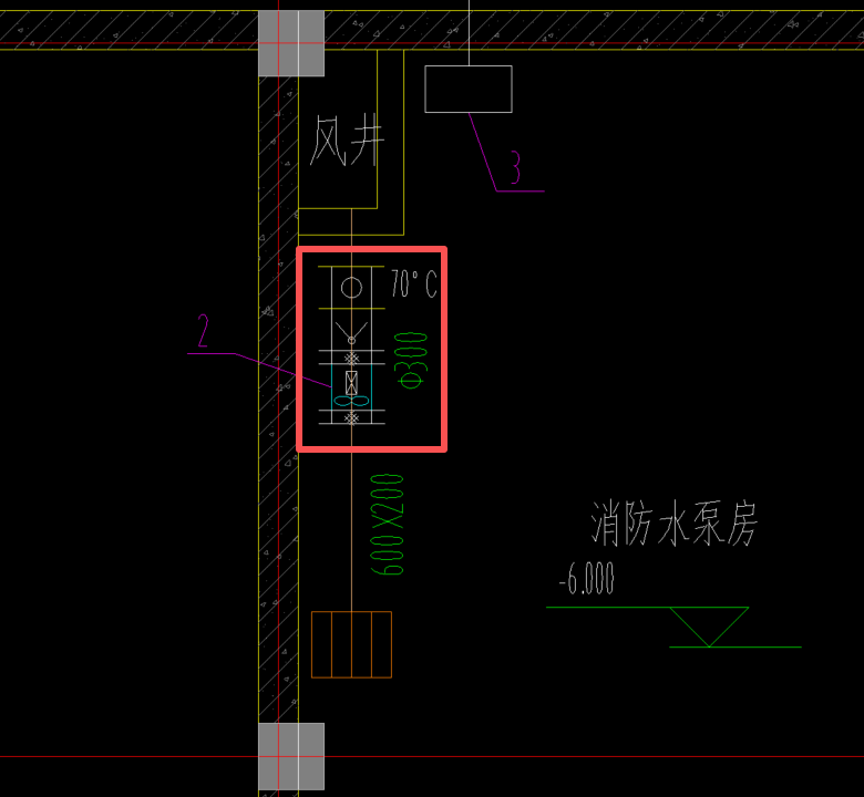 答疑：请问图中红框里的通风管道上除了70℃防火阀还有什么？