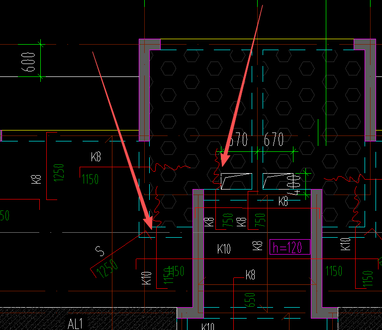 答疑：这个板两个垂直的跨版受力筋吗