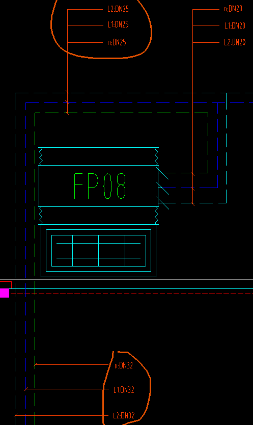 答疑：请问，图纸这样画的时候，是依照三通变径的原则；还是按照图纸来画，在转弯处变径