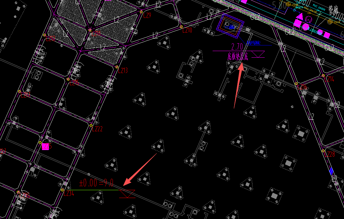 答疑：此图基坑支护中，大开挖深度，是不是9-2.7的值