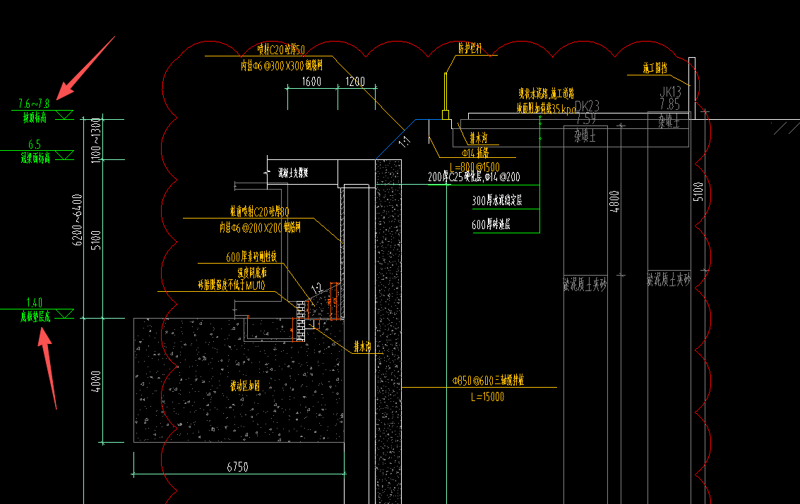 答疑：基坑支护土方大开挖，不同剖面的坡顶标高、底板垫层底不一样，如何确定开完深度？