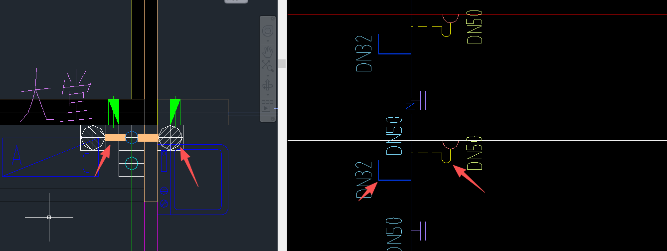答疑：图纸区分DN32和DN50的管道