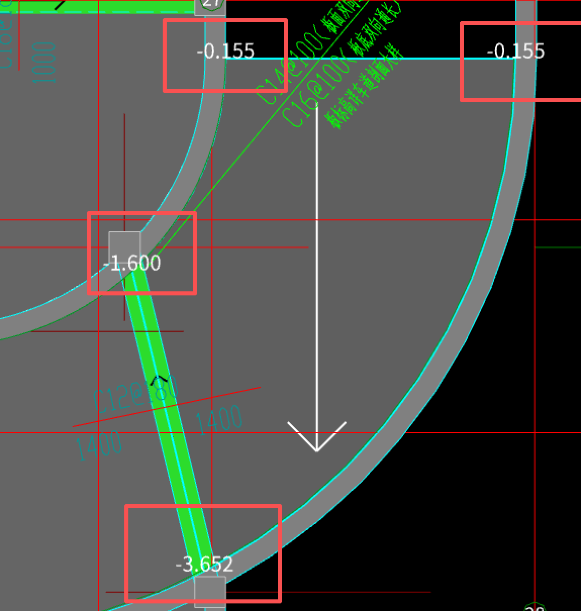 答疑：请问一下老师，为什么我这个板用三点变斜，最后绘制出来的标高和输入的不一样，如图