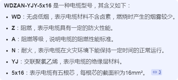 答疑：WDZAN-YJY-5×16中的A是什么意思？